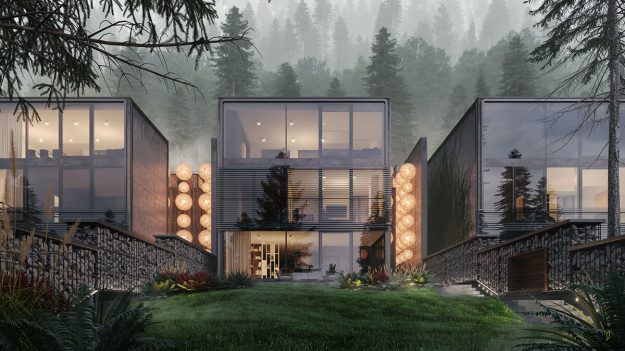 InkPixel - Latvia Forest House 001